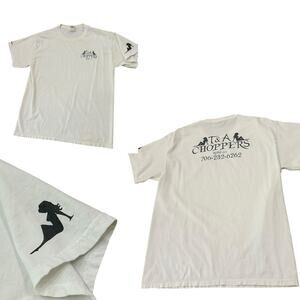 Vintage T&A Choppers T-Shirt Motorcycle Shop Tee Shirt / Women’s Large -
